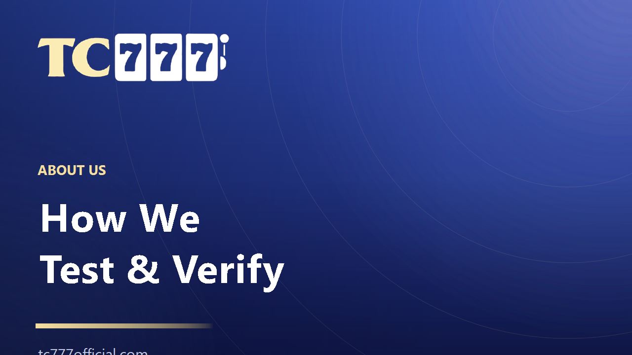 How TC777official.com tests and verifies what it publishes