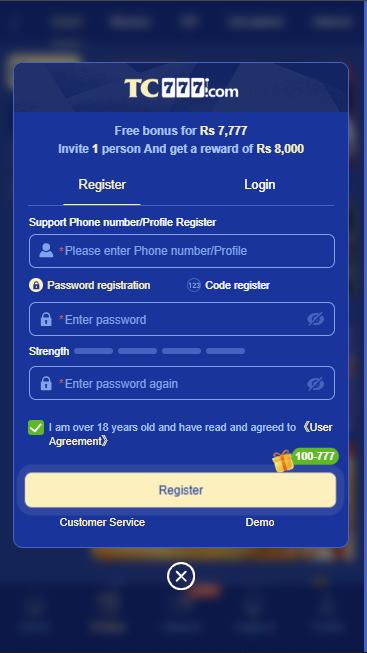 TC777 login